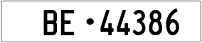 Trailer License Plate